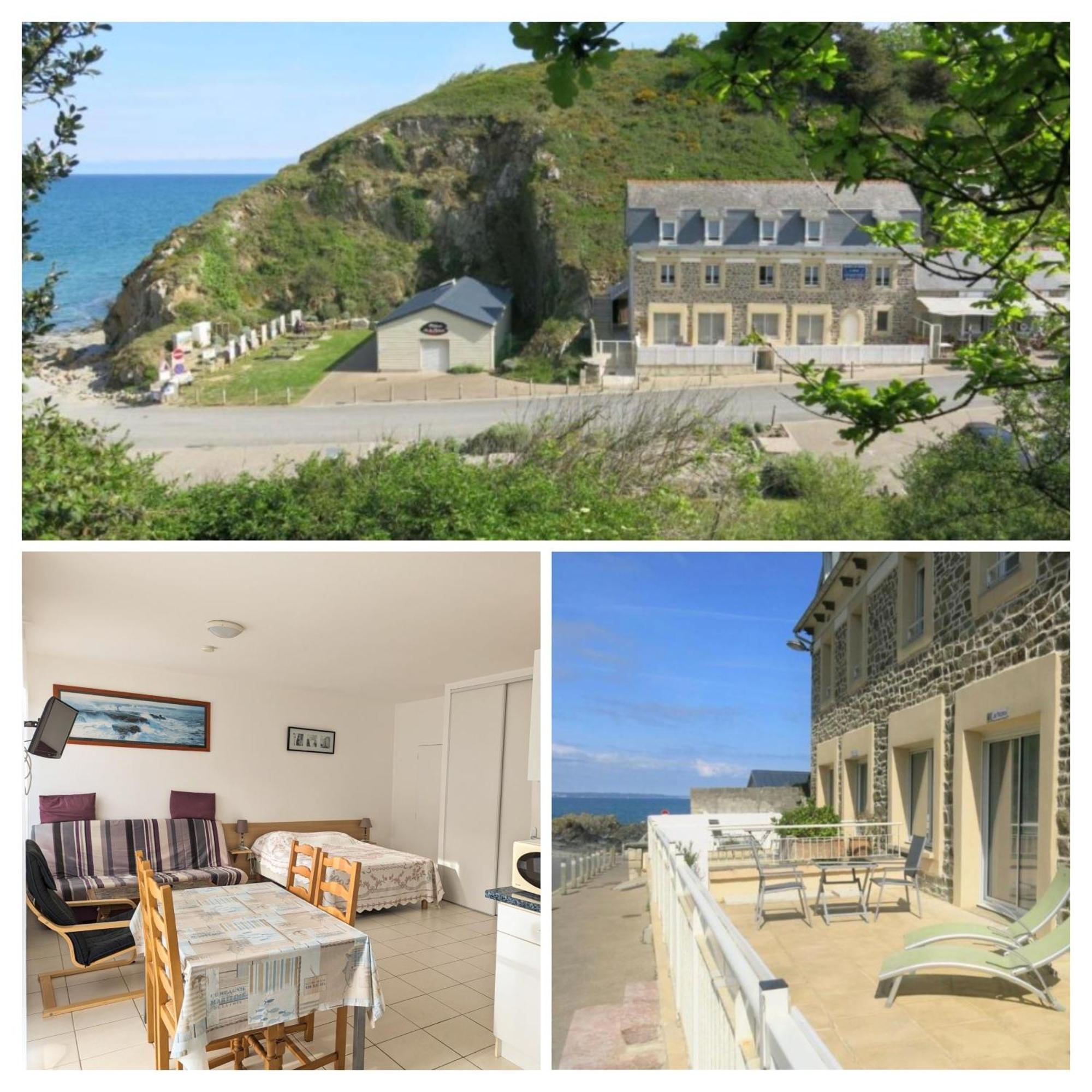 Appart' Avec Grande Terrasse Vue Mer -50M Plage Et Du Sentier De Randonnee プランゲヌアル エクステリア 写真